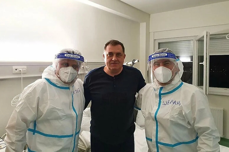 Milorad Dodik u UKC-u Republike Srpske