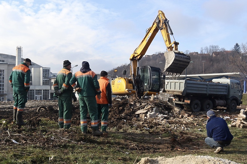 Srušen još jedan objekt na gradilištu (Foto: D. Ć./Klix.ba)