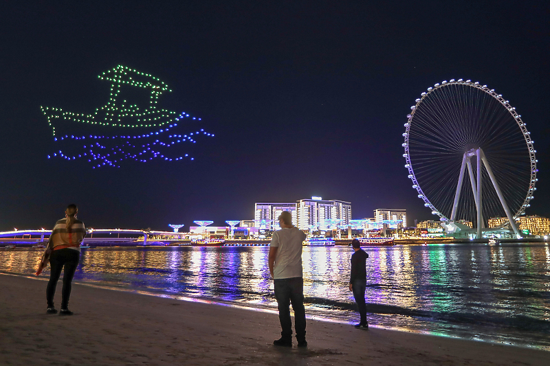 Dubai proslavio Novu godinu na uobičajen način (Foto: EPA-EFE)