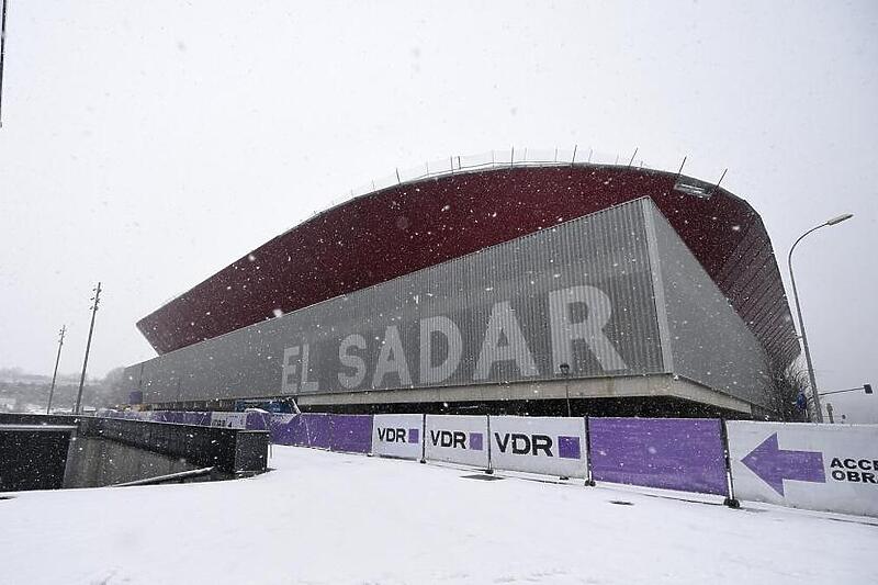 Stadion El Sadar okovan snijegom (Foto: Twitter)