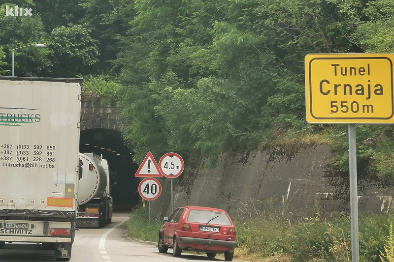 Uskoro počinje sanacija tunela Crnaja (Foto: Klix.ba)