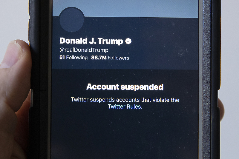 Trumpov profil je trajno suspendovan u četvrtak nakon što je nastavio sa govorom mržnje (Foto: EPA-EFE)