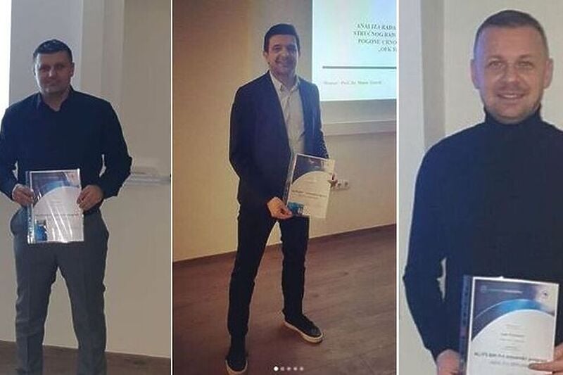 Dudić, Remetić i Trivunović sa stečenim diplomama (Foto: Instagram)