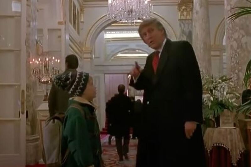 Macaulay Culkin i Donald Trump u Sam u kući (Foto: Screenshot YouTube)