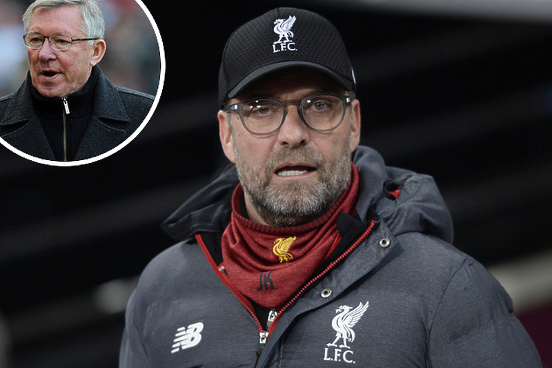 Jurgen Klopp na glavnoj fotografiji, Alex Ferguson u krugu (Foto: EPA-EFE)