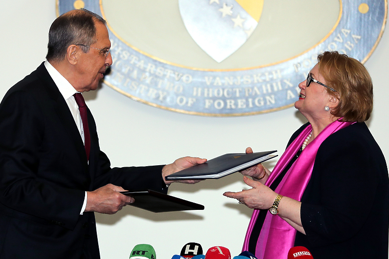 Ministri Sergej Lavrov i Bisera Turković (Foto: EPA-EFE)