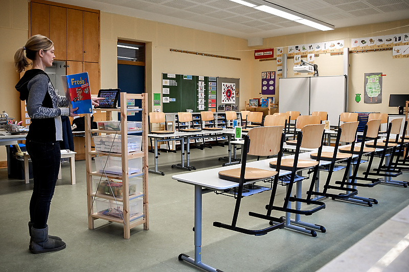 Prazne učionice u Njemačkoj (Foto: EPA-EFE)