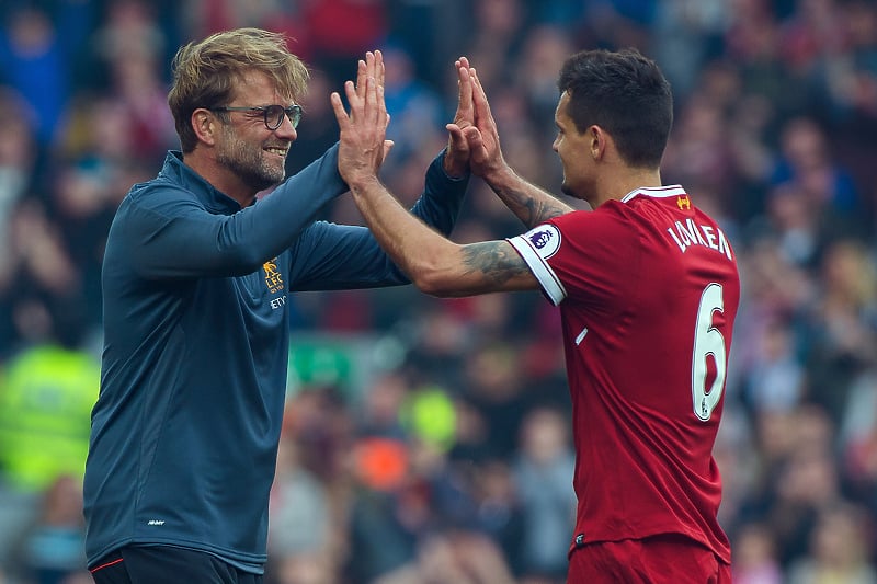 Jurgen Klopp i Dejan Lovren (Foto: EPA-EFE)