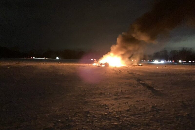 Srušio se helikopter (Foto: Twitter)