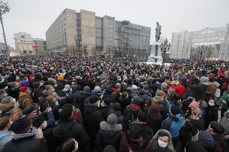 Protesti u Moskvi (Foto: EPA-EFE)