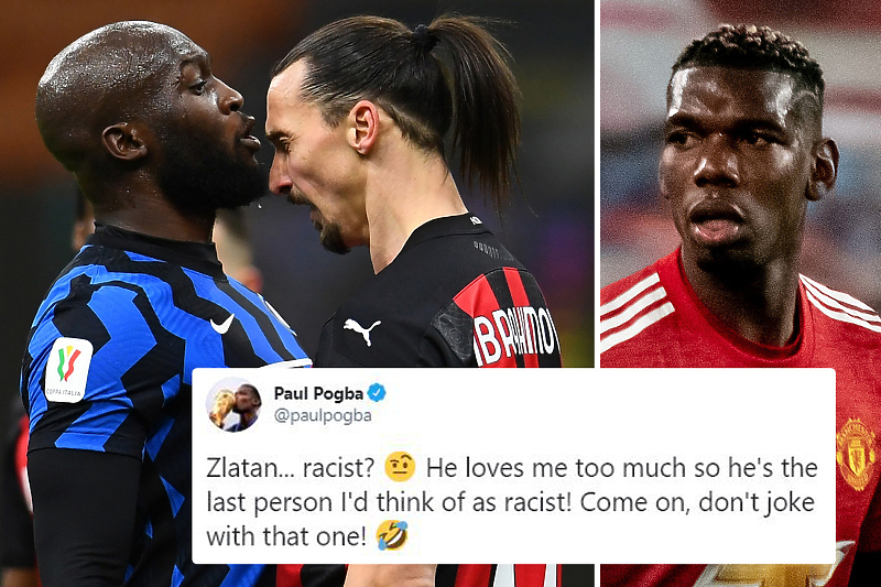 Pogba je bio saigrač s Ibrahimovićem u Manchester Unitedu (Foto:Twitter)