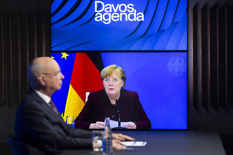 Među učesnicima WEF-a i njemačka kancelarka Angela Merkel (Foto: EPA-EFE)