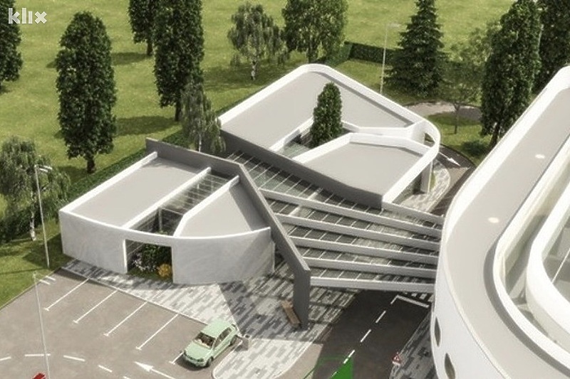 Idejno rješenje atrija koji će biti izgrađen na aerodromu u Tuzli (Foto: Klix.ba)