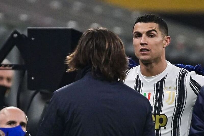 Ronaldo je bio vidno nezadoviljan odlukom Pirla (Foto:Twitter)