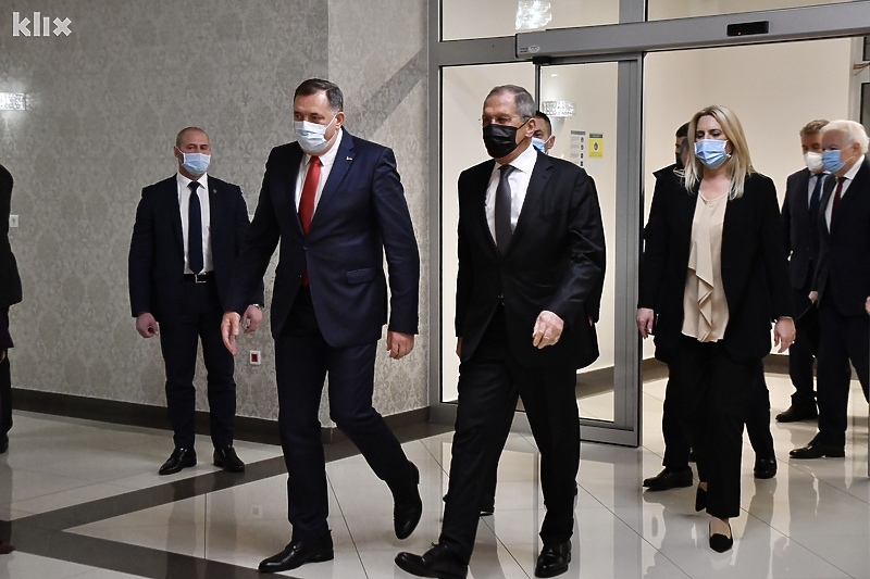 Sergej Lavrov prilikom posjete Vladi RS-a u Istočnom Sarajevu (Foto: I. Š./Klix.ba)
