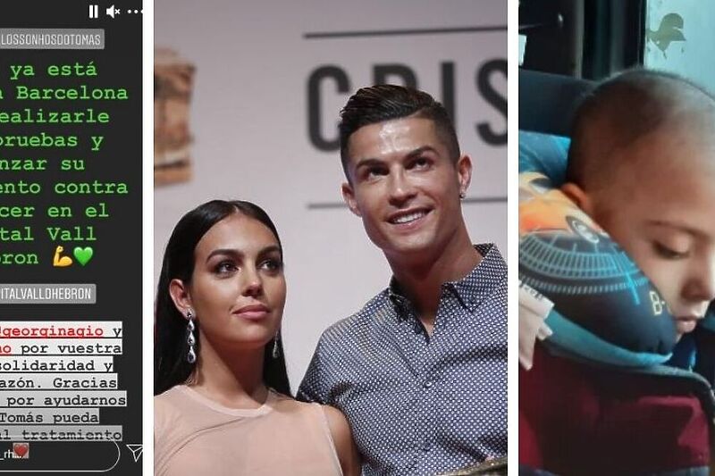 Image result for Ronaldo platio liječenje sedmogodišnjeg dječaka oboljelog od karcinoma