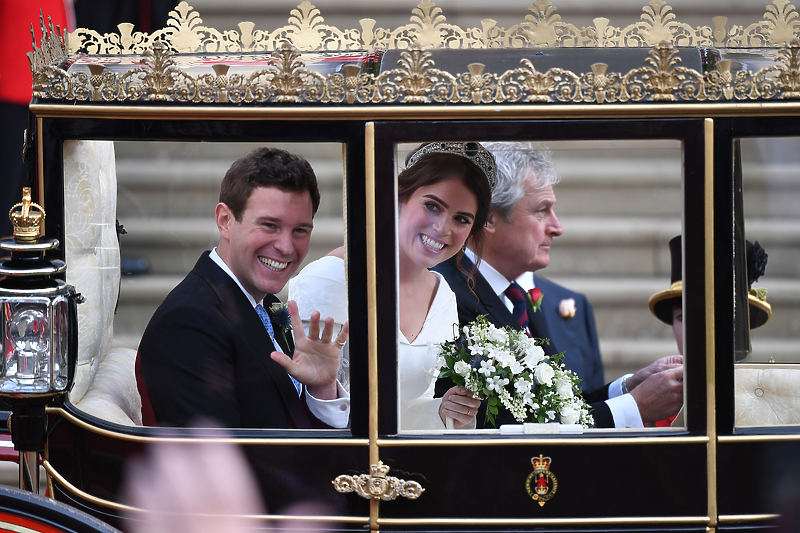 Prineza Eugenie sa suprugom Jackom Brooksbankom (Foto: EPA-EFE)