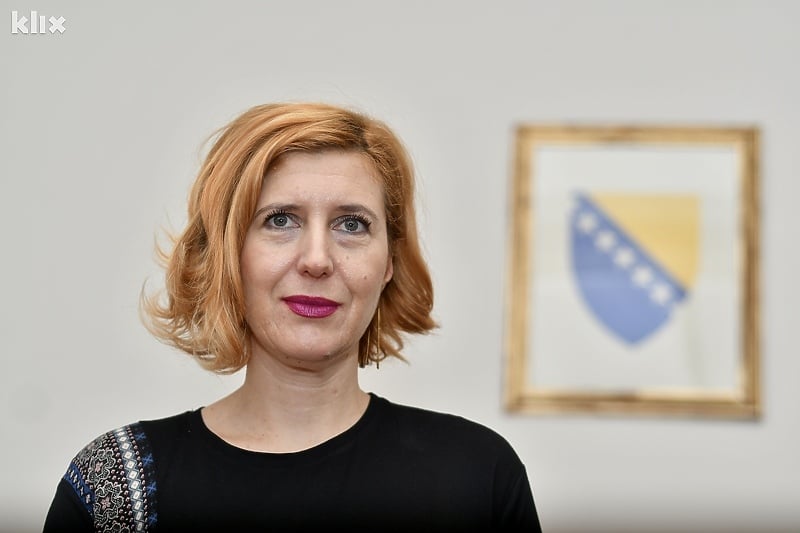 Ministrica Melika Husić-Mehemdović je trenutno jedina uposlenica ministarstva (Foto: D. S./Klix.ba)