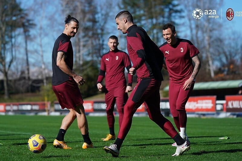 Balkanci na treningu Milana (Foto: AC Milan)