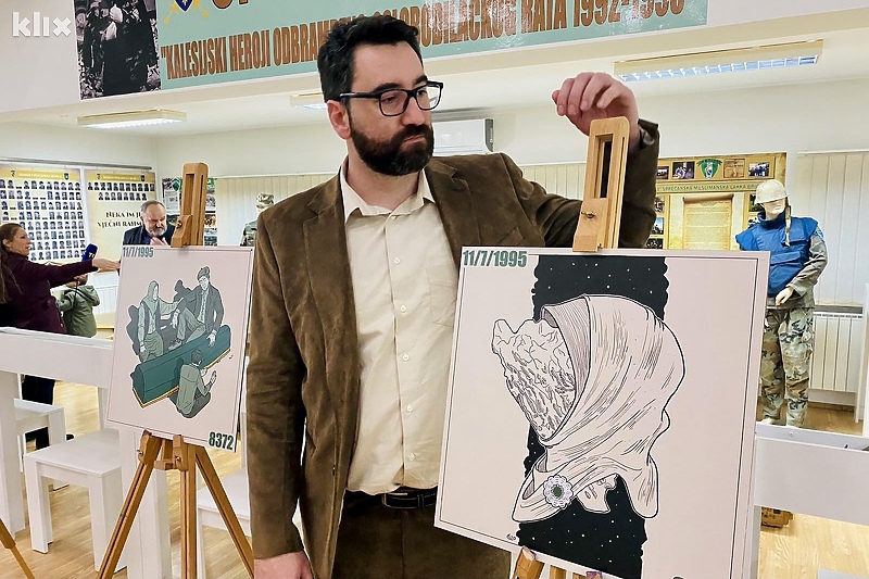 Admir Delić crtanjem stripova bavi se više od deceniju (Foto: Klix.ba)