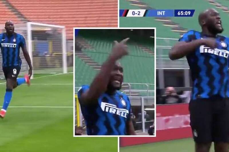 Trenutak nakon što je Lukaku postigao gol (Foto: Screenshot)