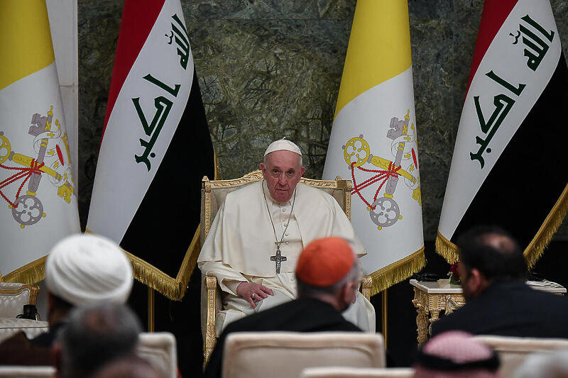 Papa u Bagdadu (Foto: EPA-EFE)