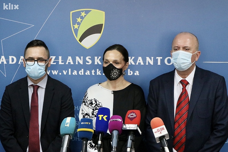 Članovi Kriznog štaba Ministarstva zdravstva TK (Foto: A. K./Klix.ba)