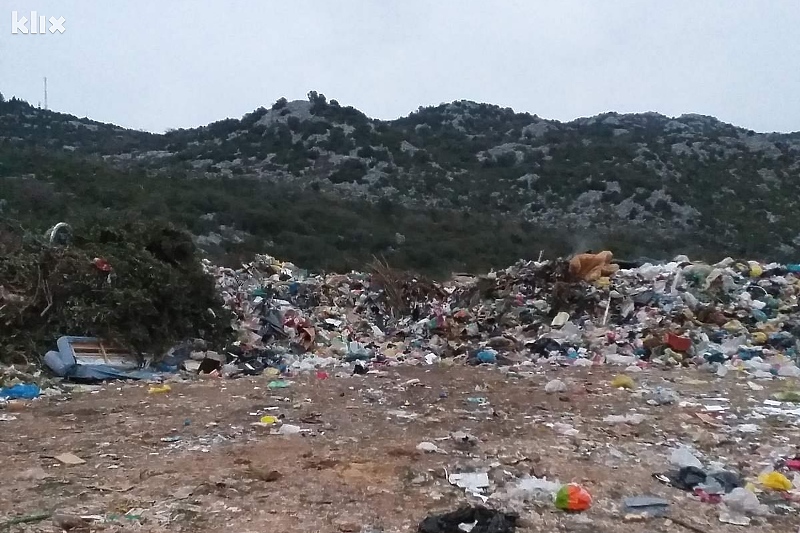 Odlagalište otpada Klepovica u Neumu (Foto: G. Š./Klix.ba)