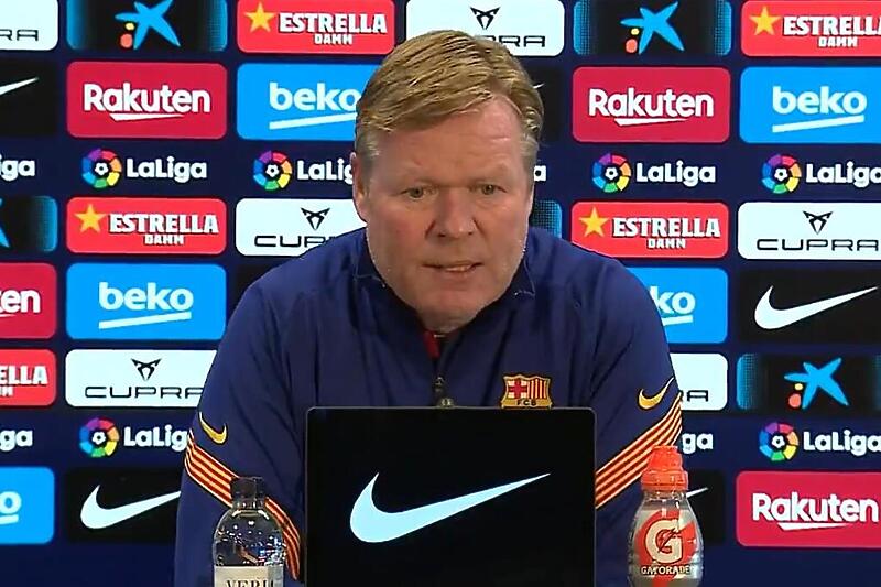 Ronald Koeman na konferenciji za medije