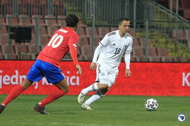 Hadžiahmetović je odigrao svih 90 minuta protiv Kostarike (Foto: NS BiH)