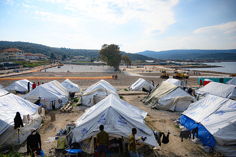 Trenutni izgled kampova na Lezbosu (Foto: EPA-EFE)