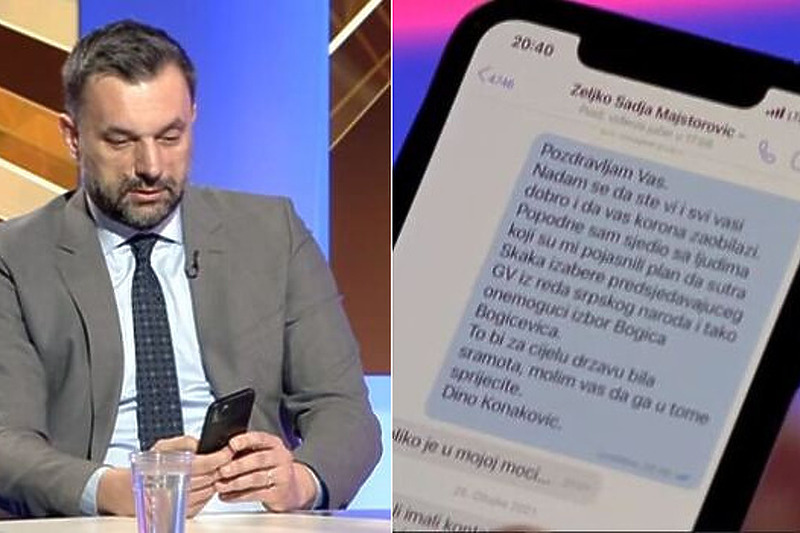 Konaković pokazao poruke koje je slao Željku Majstoroviću: Molim Vas da spriječite  taj plan