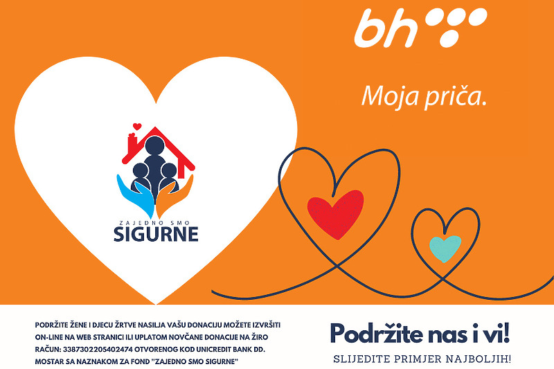 BH Telecom podržao Fond Zajedno smo sigurne (Foto: BH Telecom)