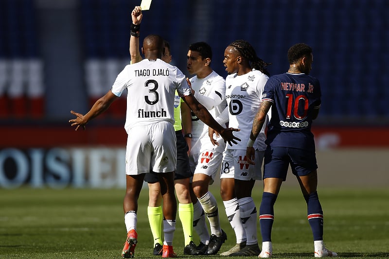 Detalj s utakmice između PSG-a i Lillea (Foto: EPA-EFE)