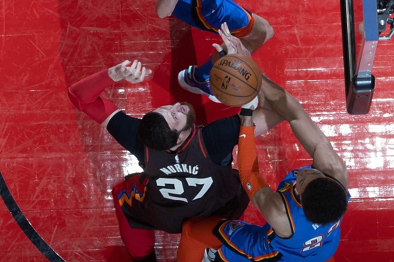 Nurkić u akciji protiv Thundera (Foto: Trail Blazers)