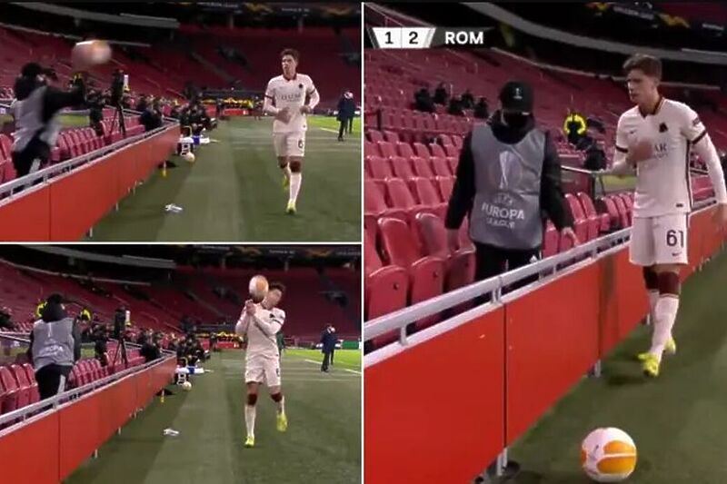 Dječaku se nije svidjelo odugovlačenje nogometaša Rome u finišu (Foto: Screenshot)