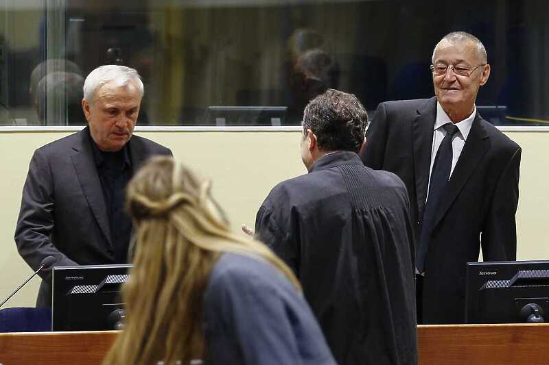 Jovica Stanišić i Franko Simatović na suđenju 2017. (Foto: EPA-EFE)