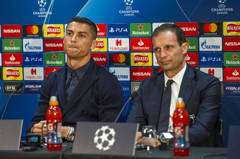 Cristiano Ronaldo i Massimiliano Allegri (Foto: EPA-EFE)