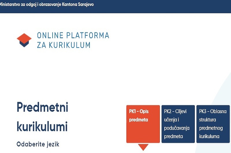Online platforma za kurikulum (Foto: Screenshot Online platforma za kurikulum)