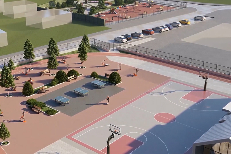 Idejni projekt kako bi trebao izgledati sportsko-rekreativni centar, Foto: Općina Novi Grad