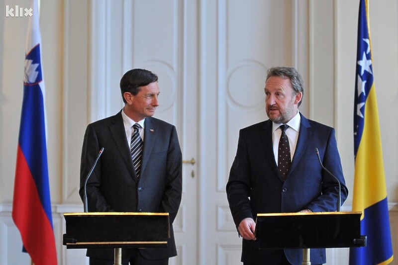 Borut Pahor i Bakir Izetbegović (Foto: N. G./Klix.ba)