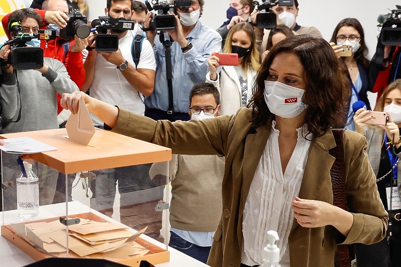 Isabel Diaz Ayuso očekuje pobjedu na izborima (Foto: EPA-EFE)