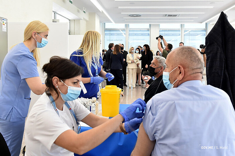 Veliki odziv građana na masovnoj imunizaciji (Foto:Ministarstvo zdravlja CG)