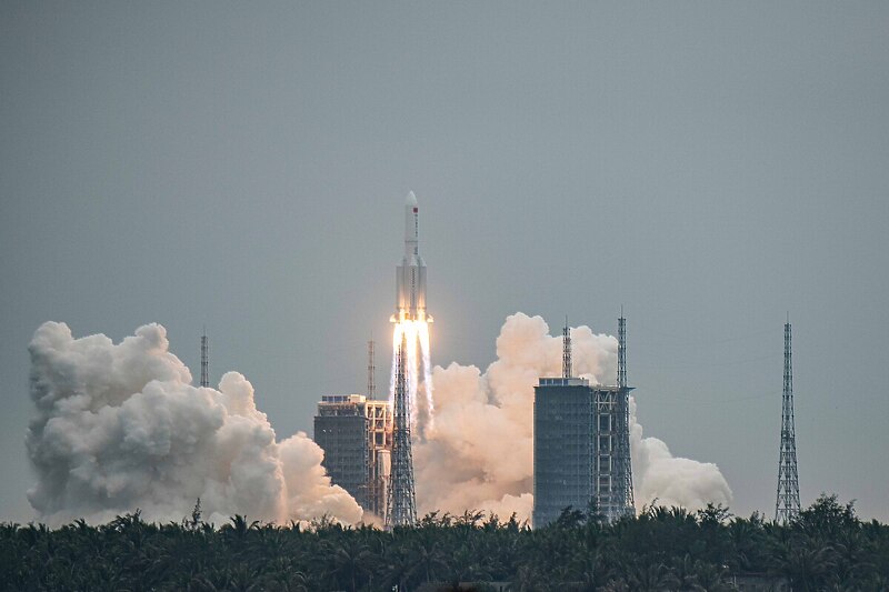 Za sada nije poznato gdje će ostaci rakete pasti (Foto: EPA-EFE)