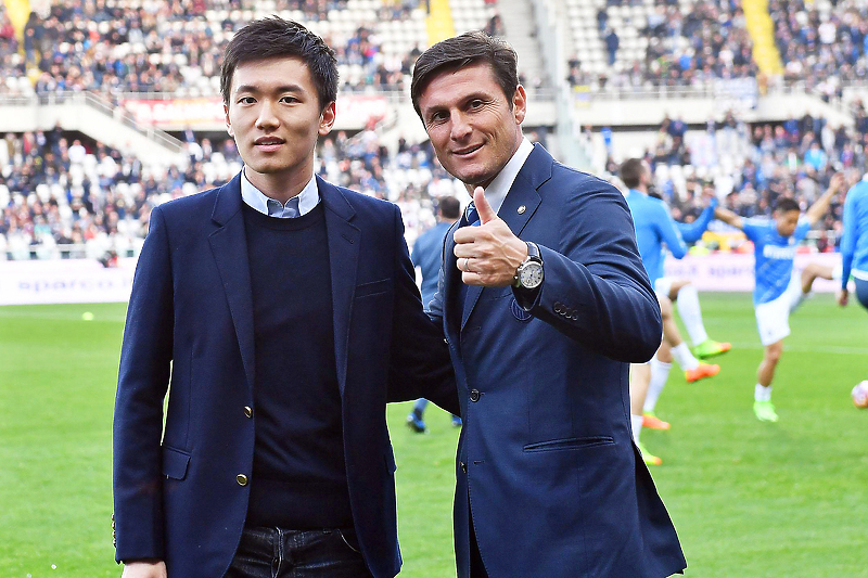 Steven Zhang i Javier Zanetti (Foto: EPA-EFE)
