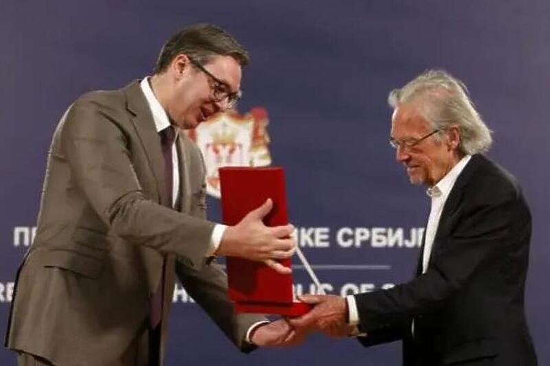 Vučić i Handke (Foto: Beta)