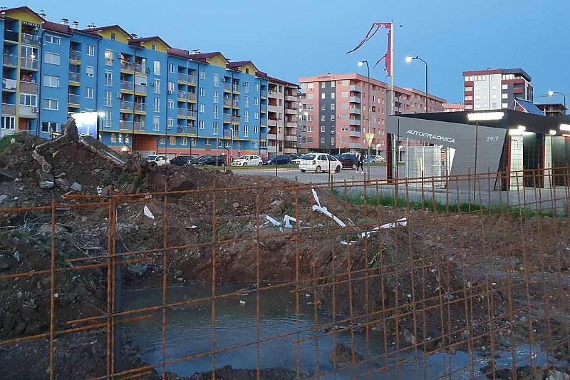 Mjesto gradnje objekta u ulici Kasindolskog bataljona