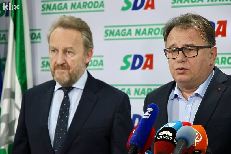 Lideri SDA i SDP-a Bakir Izetbegović i Nermin Nikšić (Foto: H. M./Klix.ba)