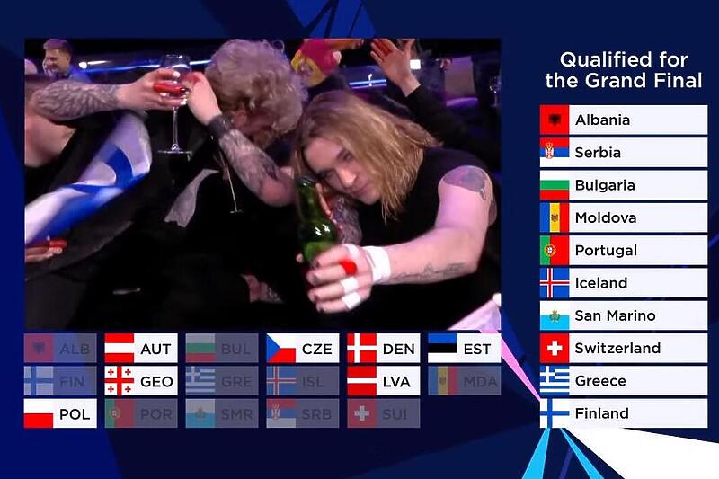 Spisak zemalja koje su se plasirale u finale, Screenshot: YouTube