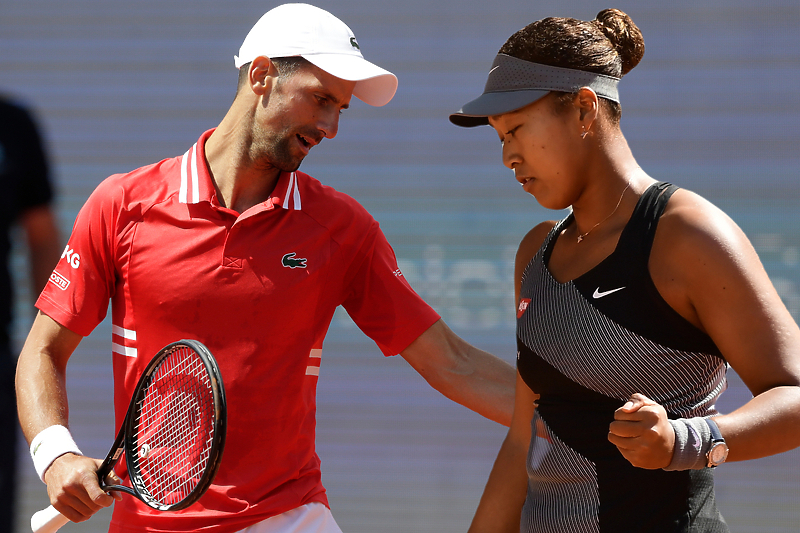 Novak Đoković i Naomi Osaka (Foto: EPA-EFE)